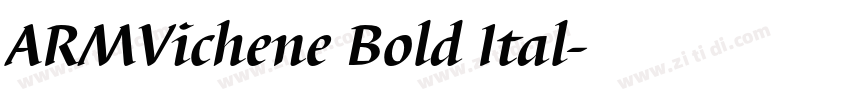 ARMVichene Bold Ital字体转换